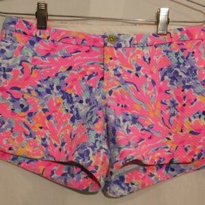 Lily Pulitzer Adie Short Knit Coco Coral Crab